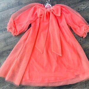 Elegant Coral Kids Formal Dress